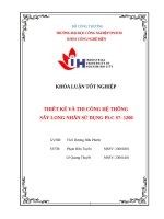 Thiết kế và thi công hệ thống sấy long nhãn sử dụng plc s7  1200