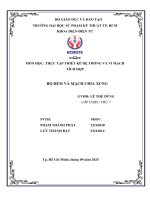 Môn học thực tập thiết kế hệ thốngvàvi mạchtích hợp bộ Đếm và mạch chiaxung