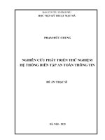 Nghiên cứu phát triển thử nghiệm hệ thống diễn tập an toàn thông tin