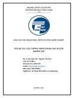 Báo cáo thu hoạch học phần kỹ năng khởi nghiệp tên dự Án gậy thông minh dành cho người khiếm thị