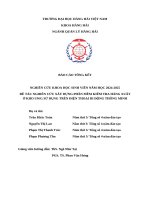 Nghiên cứu xây dựng phần mềm kiểm tra hàng xuất Ở kho uwg sử dụng trên Điện thoại di Động thông minh