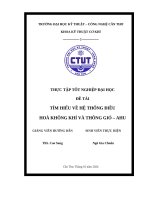 Thực tập tốt nghiệp Đại học Đề tài tìm hiểu về hệ thống Điều hoà không khí và thông gió – ahu