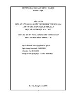 Chủ Đề kỹ năng giải quyết tranh chấp thương mại bằng trọng tài