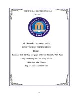 Đề tài Đảm bảo tính hài hòa các quan hệ lợi Ích kinh tế Ởviệt nam