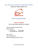 Báo cáo môn học mạng cảm biến Đề tài hệ thống bãi Đỗ xe tự Động