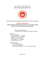 Thiết kế Đồng hồ thời gian thực có led nháy theo nhạc sử dụng hệ Điều hành freertos