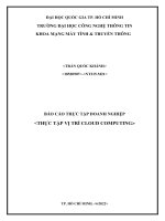 Báo cáo thực tập doanh nghiệp thực tập vị trí cloud computing