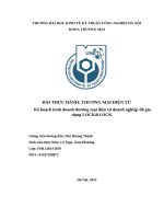 Thương mại Điện tử kế hoạch kinh doanh thương mại Điện tử doanh nghiệp Đồ gia dụng lock&lock