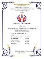 Môn học thực tập sấy chủ Đề tính toán quá trình sấy xoài bằng hệ thống sấy Đối lưu