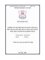 Tóm tắt nghiên cứu Đặc Điểm di căn hạch và kết quả Điều trị ung thƣ biểu mô vảy thực quản bằng phẫu thuật nội soi 3d tại bệnh viện k