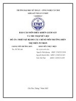 Đồ Án thiết kế bộ Đo các chỉ số môi trường hiển thị trên python