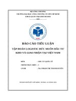 Báo cáo tiểu luận tập Đoàn logistic Đức muốn Đầu tư kho và giao nhận tại việt nam