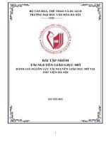 Khái niệm tài nguyên giáo dục mở