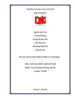 Đề tài trang web thiết bị Điện tử primeedge