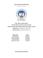 Môn quản trị kinh doanh Đề tài phân tích csr của cocoon trong chiến dịch ‘Ửng hồng không Ửng Đỏ’ theo tháp a  carroll