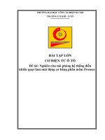 Đề tài nghiên cứu mô phỏng hệ thống Điều khiển quạt làm mát Động cơ bằng phần mềm proteus