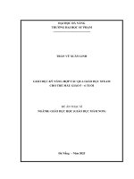 Giáo dục kỹ năng hợp tác qua giáo dục steam cho trẻ mẫu giáo 5 6 tuổi