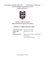 Nội dung thuyết trình môn marketing dịch vụ tài chính chương 6 chính sách xúc tiến