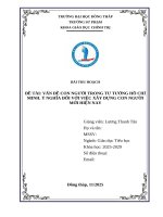 Vấn Đề con người trong tư tưởng hồ chí minh  Ý nghĩa Đối với việc xây dựng con người mới hiện nay