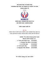 Phân tích và Đề xuất chiến lược marketing dịch vụ cho tập Đoàn fedex trong bối cảnh chuyển Đổi số