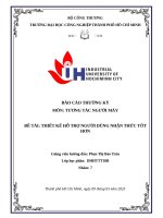 Đề tài thiết kế hỗ trợ người dùng nhận thức tốt hơn