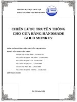 Chiến lược truyền thông cho cửa hàng handmade gold monkey