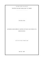 Mô hình chấm Điểm xu hướng sử dụng sản phẩm của khách hàng