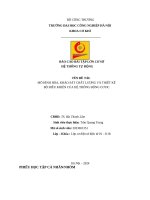 nhóm 59 cơ sở hệ thống tự động haui Mô hình hóa và khảo sát chất lượng, và thiết kế bộ điều khiển của hệ thống.