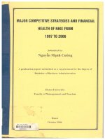 000042443 MAJOR COMPETITIVE STRATEGIES AND FINANCIAL HEALTH OF NIKE FROM 1997 ΤΟ 2006 CHIẾN LƯỢC CẠNH TRANH CHÍNH VÀ TÀI CHÍNH SỨC KHỎE CỦA NIKE TỪ NĂM 1997 VÀ NĂM 2006
