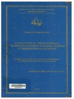 000084282 AN EVALUATION OF THE ESP MATERIALS FOR THIRD YEAR STUDENTS OF GENERAL MEDICINE AT THAIBINH MEDICAL UNIVERSITY ĐÁNH GIÁ TÀI LIỆU ESP DÀNH CHO SINH VIÊN NĂM THỨ BA BÁC SĨ ĐA KHOA TRƯỜNG ĐẠI HỌC Y KHOA THÁI BÌNH