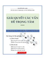 Giải quyết cách vấn Đề trọng tâm chương V DI TRUYỀN HỌC NGƯỜI - BÀI TẬP PHẢ HỆ