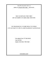 Giá trị nội dung và nghệ thuật tác phẩm cây cam ngọt của tôi của josé mauro de vasconcelos