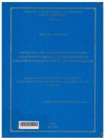 000062370 IMPROVING THE PRONUNCIATION OF SOME CONSONANTS FOR FIRST YEAR STUDENTS AT ENGLISH DEPARTMENT, HANU: ACTION RESEARCH SUBMITTED IN PARTIAL FULFILLMENT OF REQUIREMENTS FOR THE DEGREE OF MASTER OF ARTS IN TESOL CẢI THIỆN CÁCH PHÁT ÂM MỘT SỐ PHỤ ÂM C