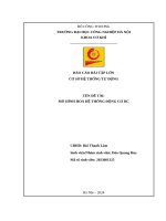 nhóm 24 cơ sở hệ thống tự động haui Mô hình hóa và khảo sát chất lượng, và thiết kế bộ điều khiển của hệ thống.