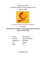 nhóm 36 cơ sở hệ thống tự động haui Mô hình hóa và khảo sát chất lượng, và thiết kế bộ điều khiển của hệ thống.