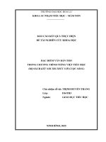 Đặc Điểm văn bản thơ trong chương trình tiếng việt tiểu học (bộ sách kết nối tri thức với cuộc sống)