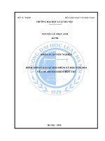Khóa luận tốt nghiệp Luật học: Điểm mới của Luật Bảo hiểm xã hội năm 2024 về chế độ bảo hiểm hưu trí