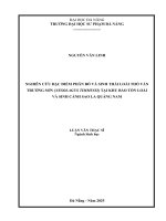 Nghiên cứu Đặc Điểm phân bố và sinh thái loài thỏ vằn trường sơn (nesolagus timminsi) tại khu bảo tồn loài và sinh cảnh sao la quảng nam