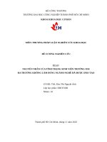 IUH - ĐỀ CƯƠNG NGHIÊN CỨU - NGUYÊN NHÂN CỦA TÌNH TRẠNG SINH VIÊN TRƯỜNG IUH RA TRƯỜNG KHÔNG LÀM ĐÚNG NGÀNH NGHỀ ĐÃ ĐƯỢC ĐÀO TẠO