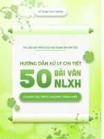 Tuyển tập 50 Đề bài văn nghị luận xã hội chuẩn chương trình mới (Đã hướng dẫn xử lý chi tiết 10 Đề Đầu) ????