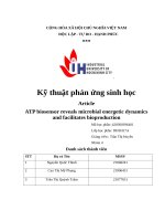 IUH - Kỹ thuật phản ứng sinh học - ATP biosensor reveals microbial energetic dynamics and facilitates bioproduction