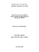 Tóm tắt máy học trong phân tích dữ liệu y khoa