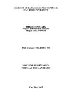 Tóm tắt tiếng anh máy học trong phân tích dữ liệu y khoa