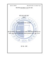 Khóa luận tốt nghiệp Luật học: Quyền tiếp cận công lý của trẻ em ở một số quốc gia trên thế giới và bài học kinh nghiệm cho Việt Nam