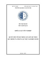 Khóa luận tốt nghiệp Luật học: Quyền đối với bất động sản liền kề theo quy định của pháp luật Việt Nam hiện hành