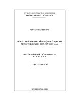 Luận văn dự báo khách hàng băng rộng cố Định rời mạng theo cách tiếp cận học máy