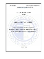 Khóa luận tốt nghiệp Luật học: Trách nhiệm bồi thường thiệt hại do trí tuệ nhân tạo gây ra theo pháp luật của nước ngoài và kinh nghiệm cho Việt Nam