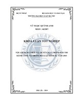 Khóa luận tốt nghiệp Luật học: Tội lợi dụng chức vụ, quyền hạn trong khi thi hành công vụ trong Bộ luật Hình sự năm 2015