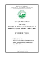 Photocatalytic degradation of ciprofloxacin using graphitic carbon nitrie