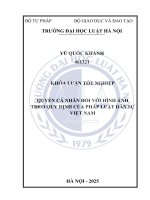 Khóa luận tốt nghiệp Luật học: Quyền cá nhân đối với hình ảnh theo quy định của pháp luật dân sự Việt Nam